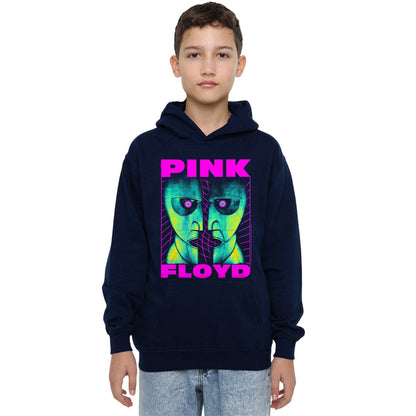 Navy - Lifestyle - Pink Floyd Childrens-Kids The Division Bell Neon Hoodie