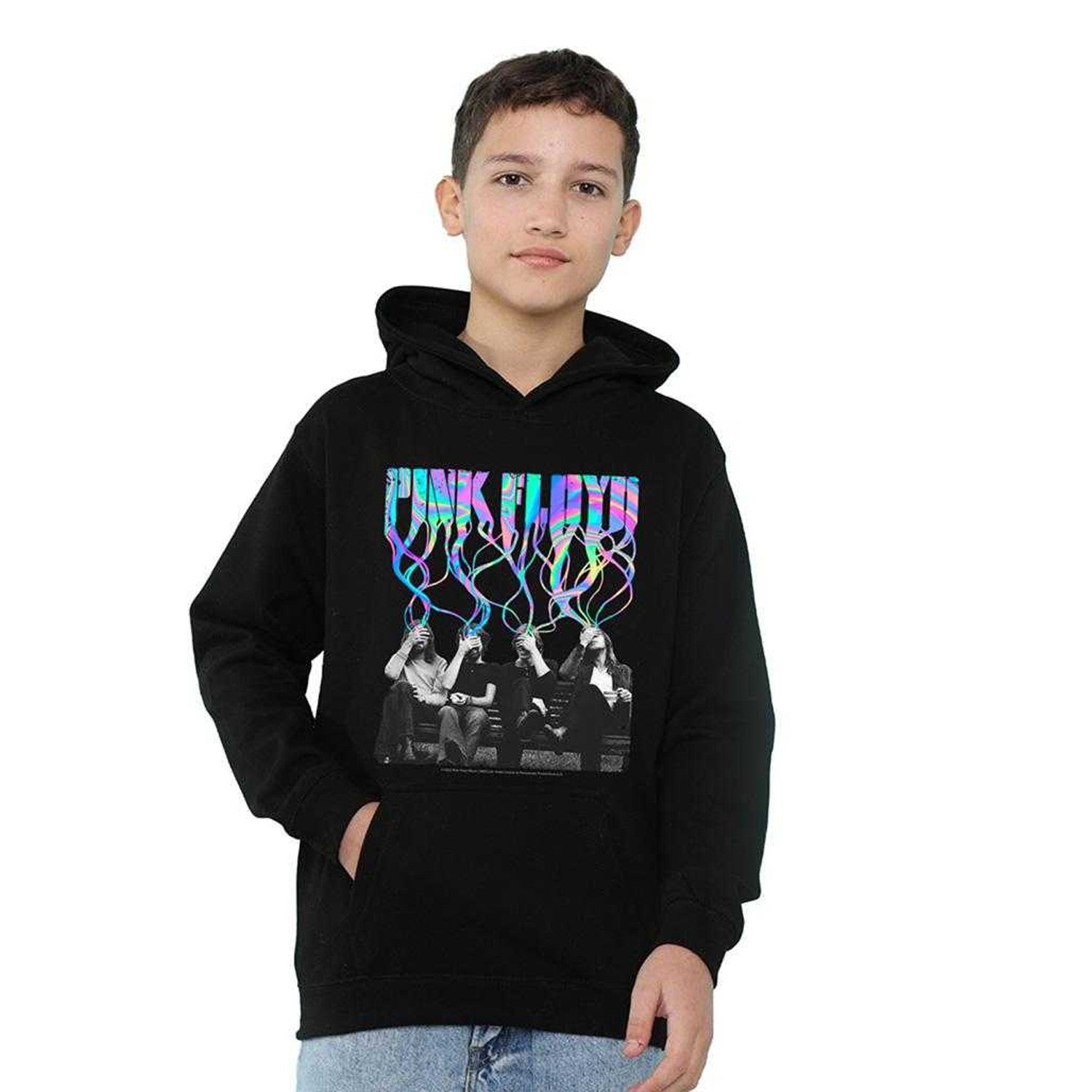 Black - Lifestyle - Pink Floyd Childrens-Kids Convalesce Hoodie