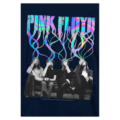 Navy - Side - Pink Floyd Childrens-Kids Convalesce Hoodie