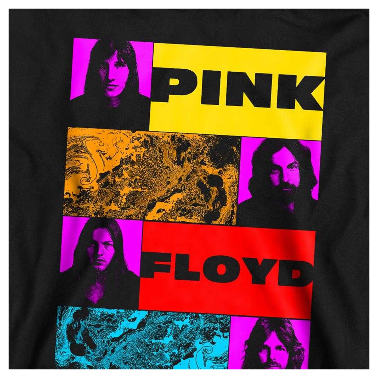Black - Side - Pink Floyd Childrens-Kids Lava Tiles Hoodie