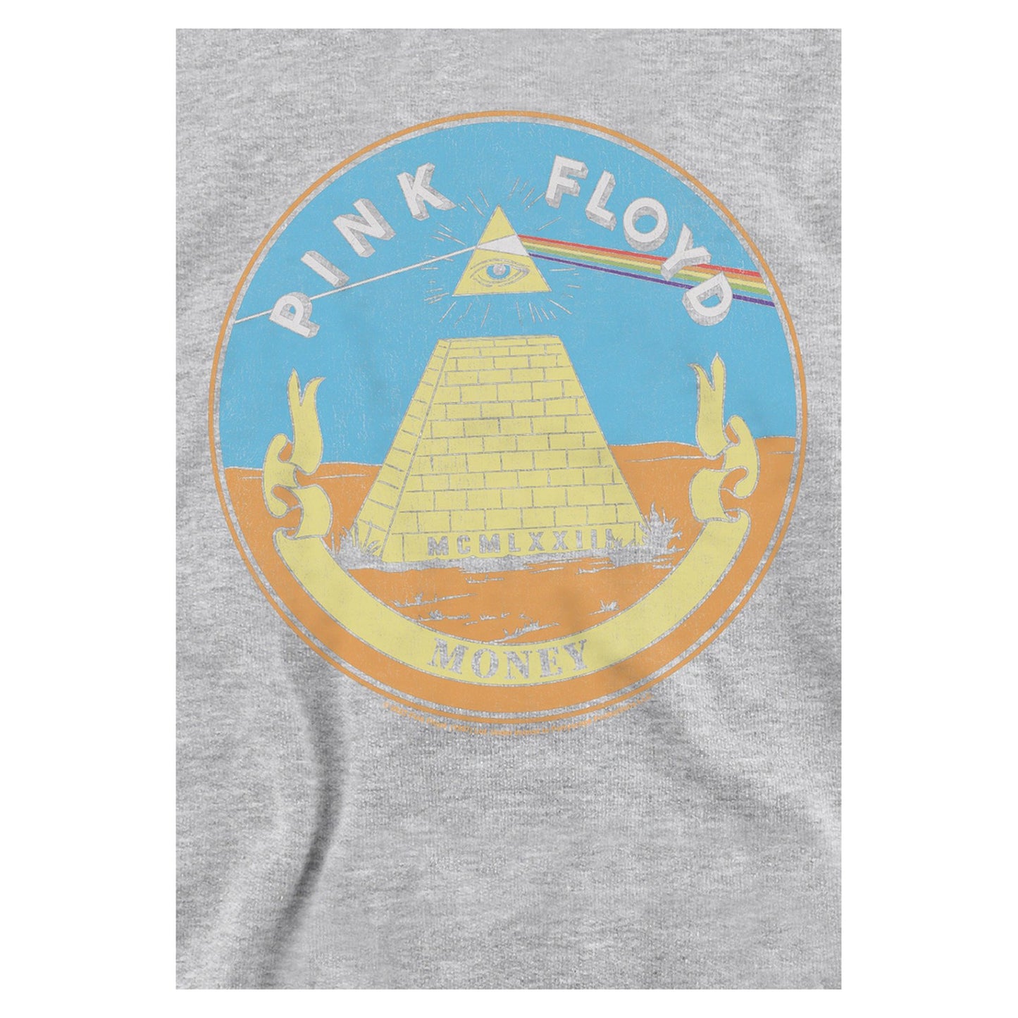 Athletic Heather - Side - Pink Floyd Childrens-Kids Money Seal Heather Hoodie
