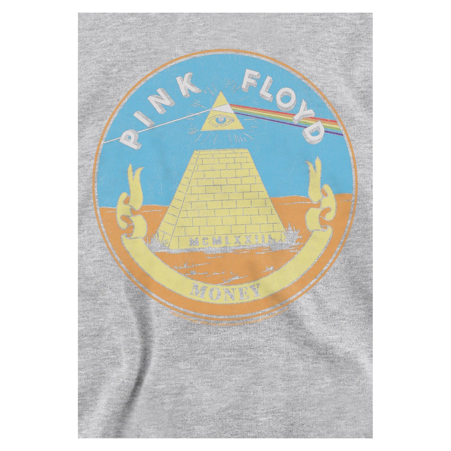 Athletic Heather - Side - Pink Floyd Childrens-Kids Money Seal Heather Hoodie