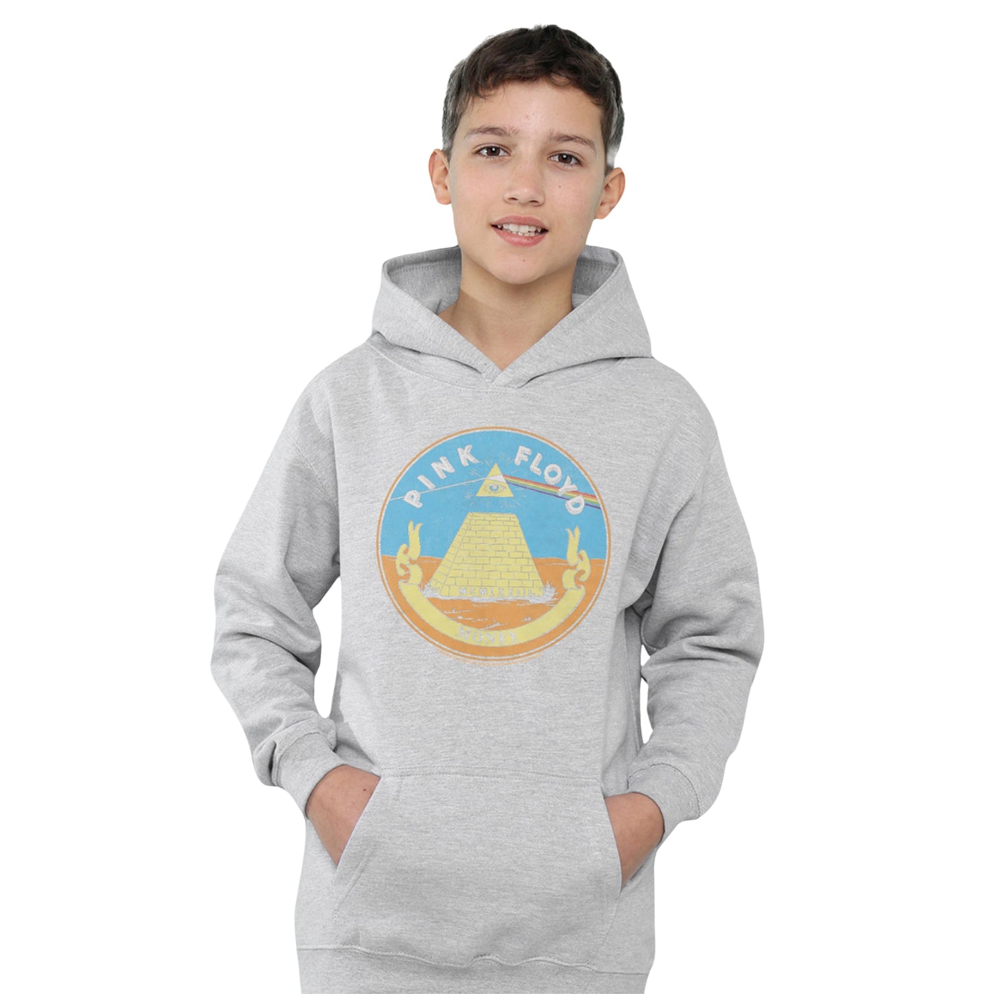 Athletic Heather - Lifestyle - Pink Floyd Childrens-Kids Money Seal Heather Hoodie