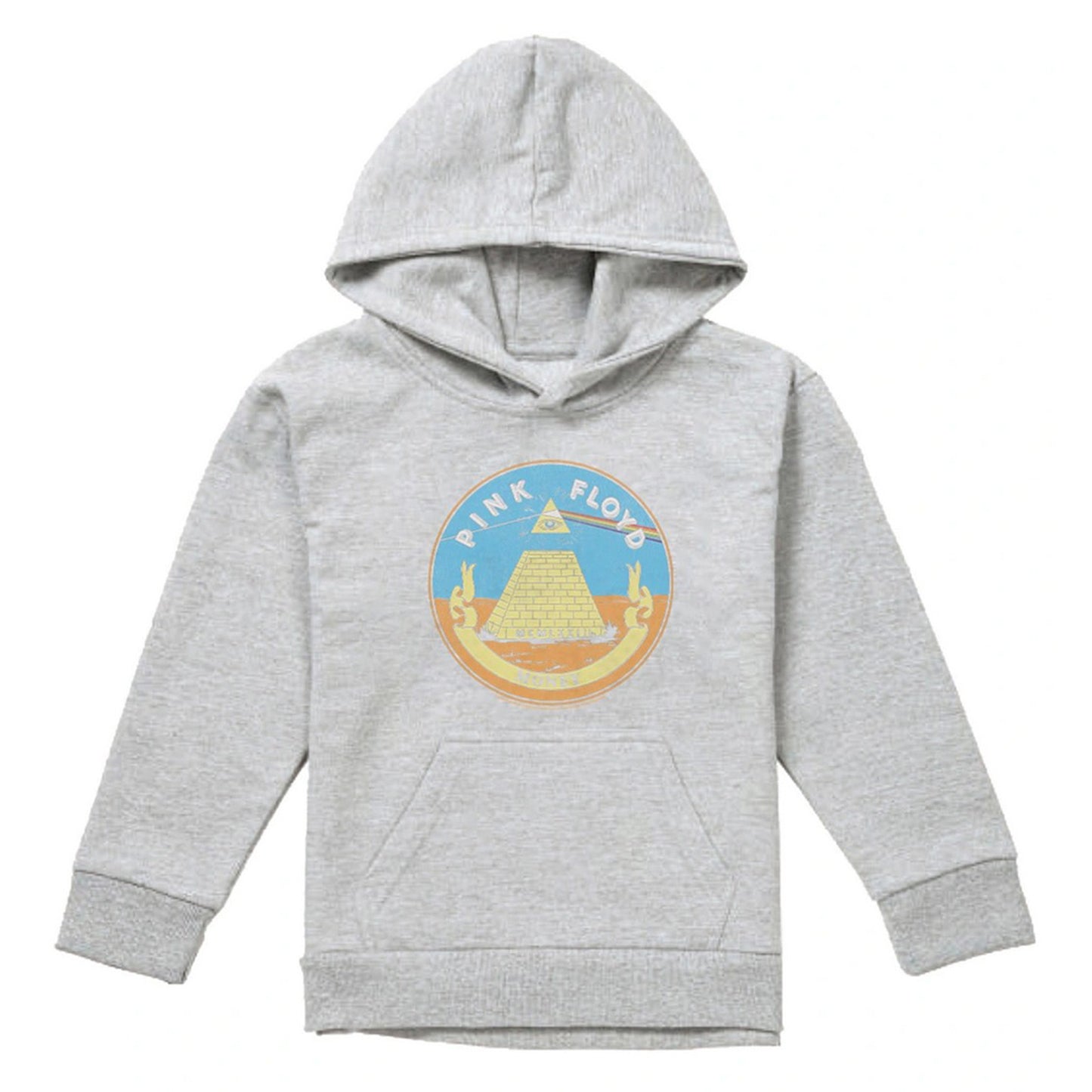 Athletic Heather - Front - Pink Floyd Childrens-Kids Money Seal Heather Hoodie