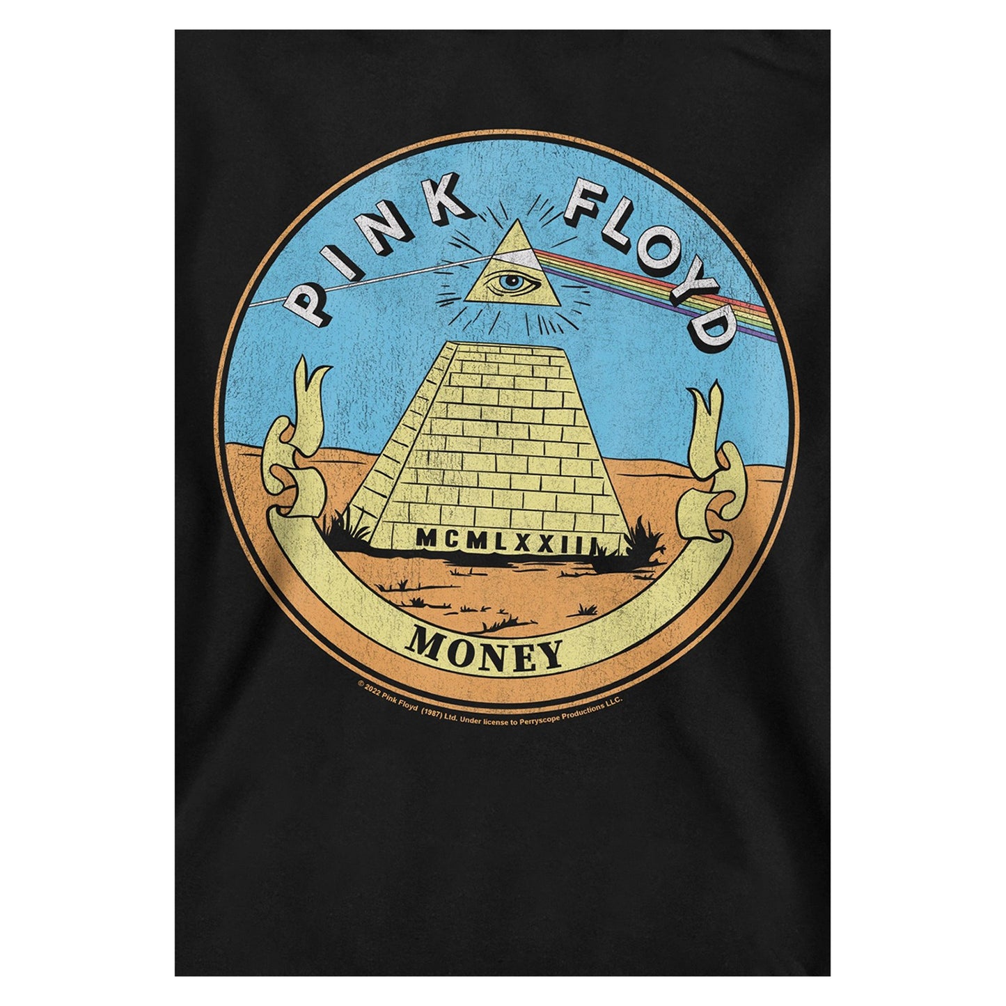 Black - Side - Pink Floyd Childrens-Kids Money Seal Hoodie