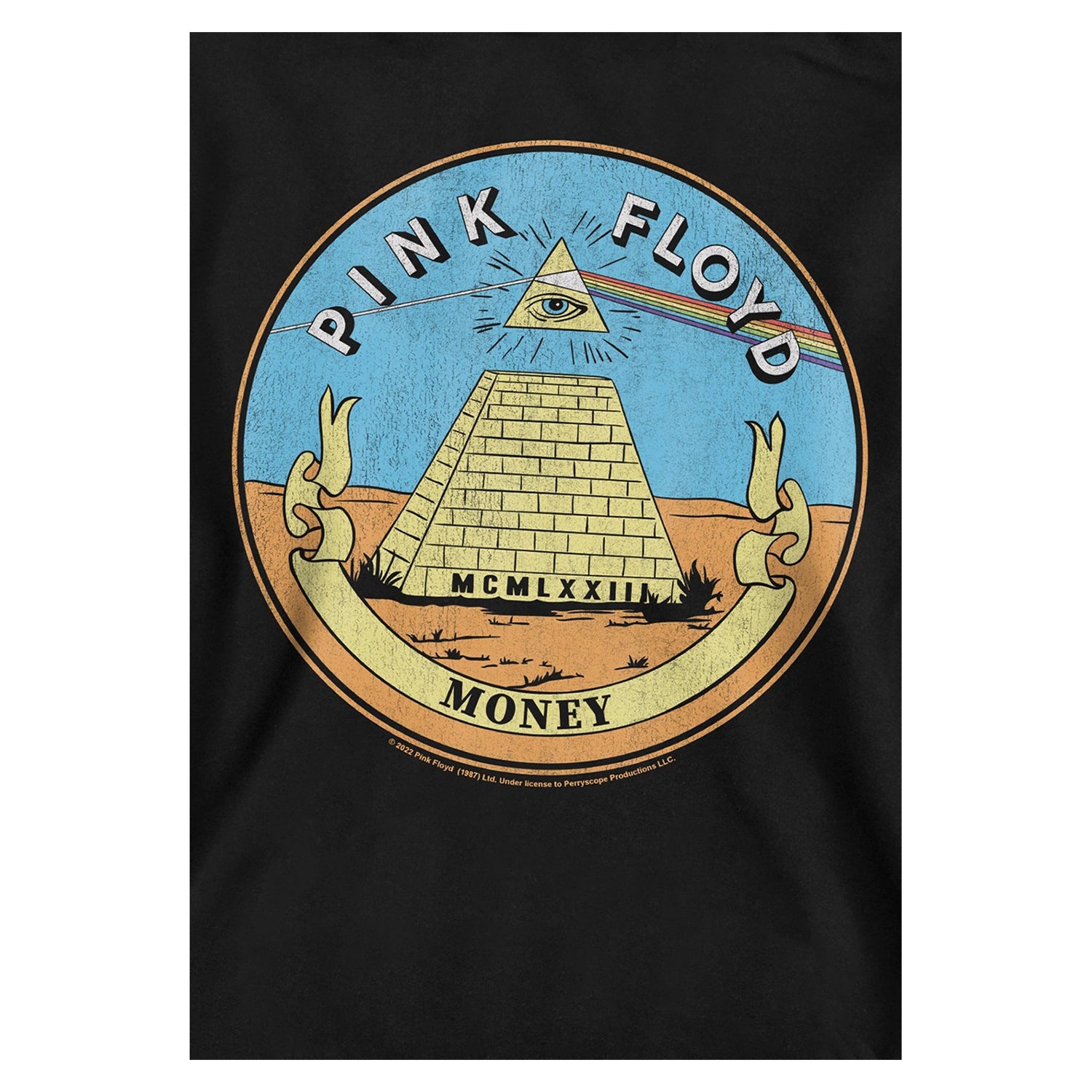 Black - Side - Pink Floyd Childrens-Kids Money Seal Hoodie