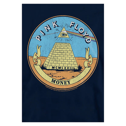 Navy - Side - Pink Floyd Childrens-Kids Money Seal Hoodie