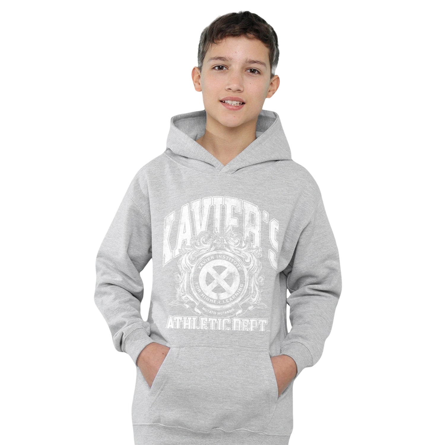 Athletic Heather - Lifestyle - X-Men Childrens-Kids Athletic Dept Professor X Pull Over Hoodie