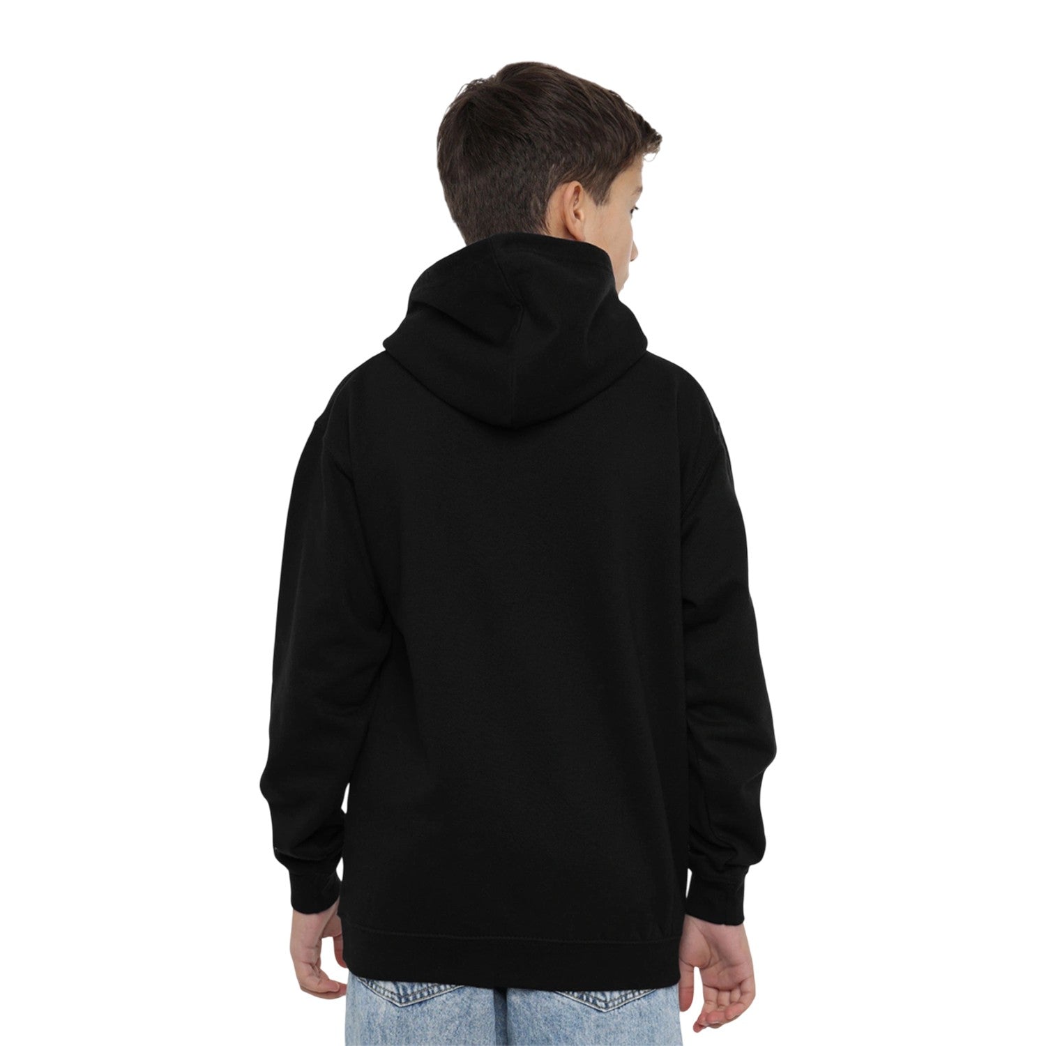 Black - Pack Shot - X-Men Childrens-Kids Info Gambit Pull Over Hoodie