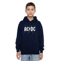 Navy - Lifestyle - AC-DC Childrens-Kids Pastel Bolts Pull Over Hoodie