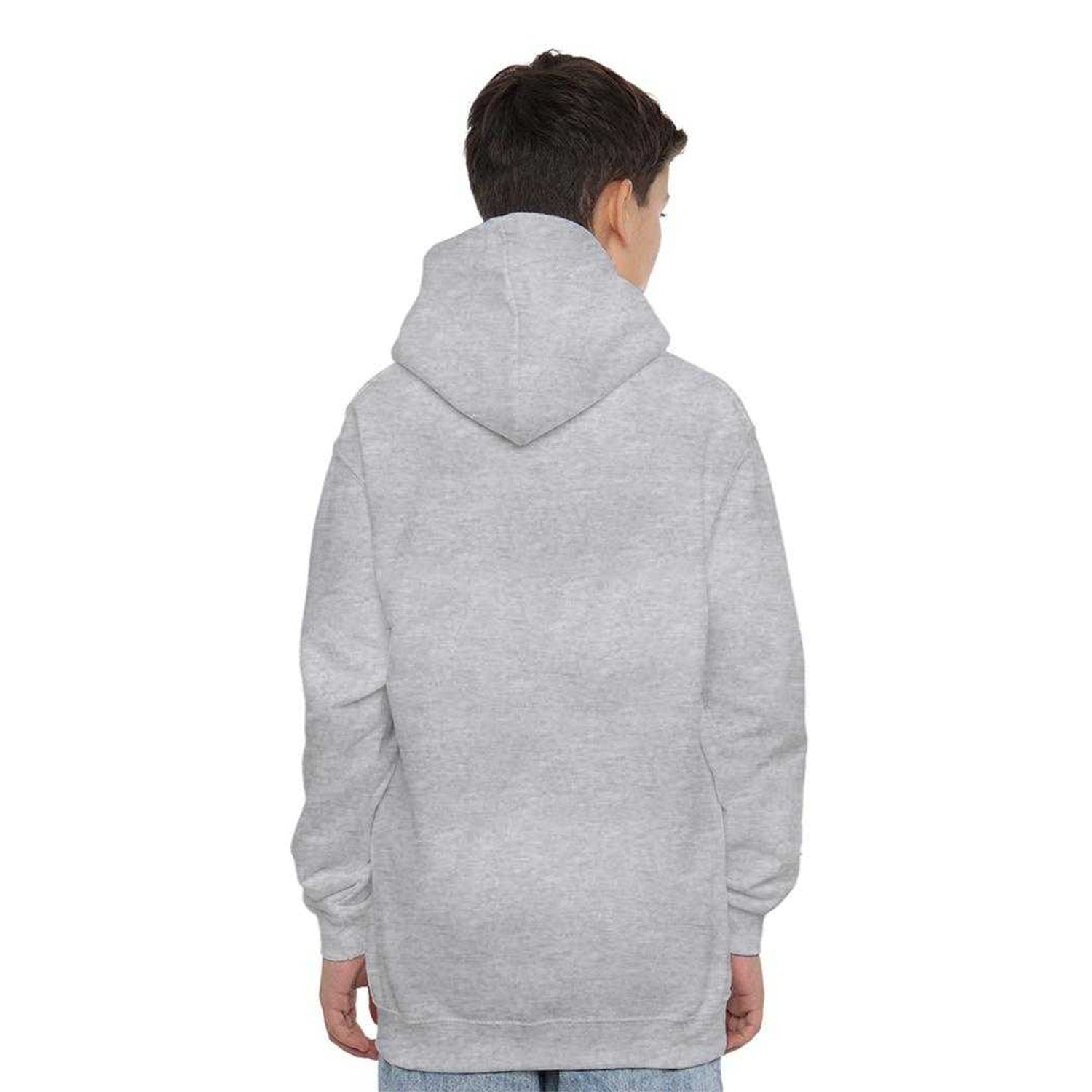 Athletic Heather - Pack Shot - AC-DC Childrens-Kids Pastel Bolts Pull Over Hoodie