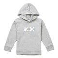Athletic Heather - Front - AC-DC Childrens-Kids Pastel Bolts Pull Over Hoodie