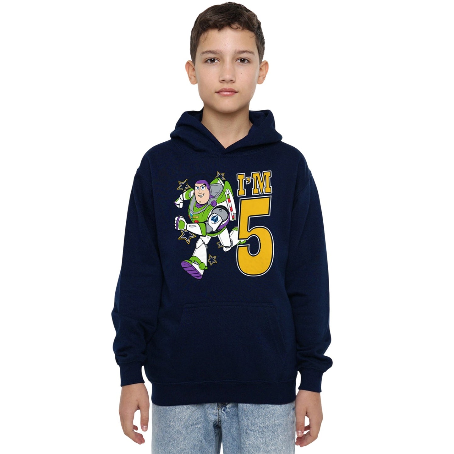 Navy - Lifestyle - Toy Story Childrens-Kids I´m 5 Buzz Lightyear Birthday Hoodie