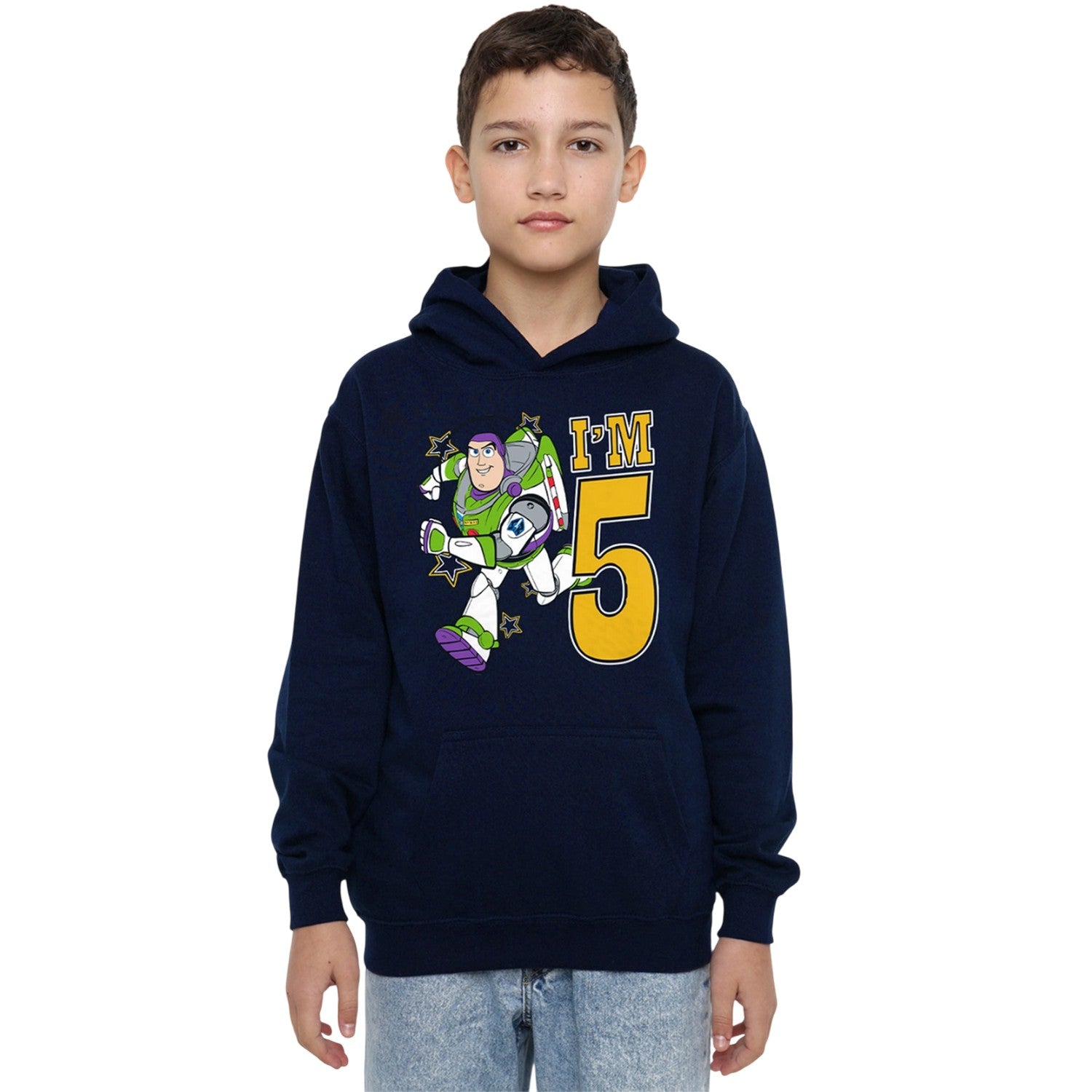 Navy - Lifestyle - Toy Story Childrens-Kids I´m 5 Buzz Lightyear Birthday Hoodie