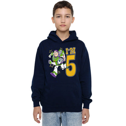 Navy - Lifestyle - Toy Story Childrens-Kids I´m 5 Buzz Lightyear Birthday Hoodie