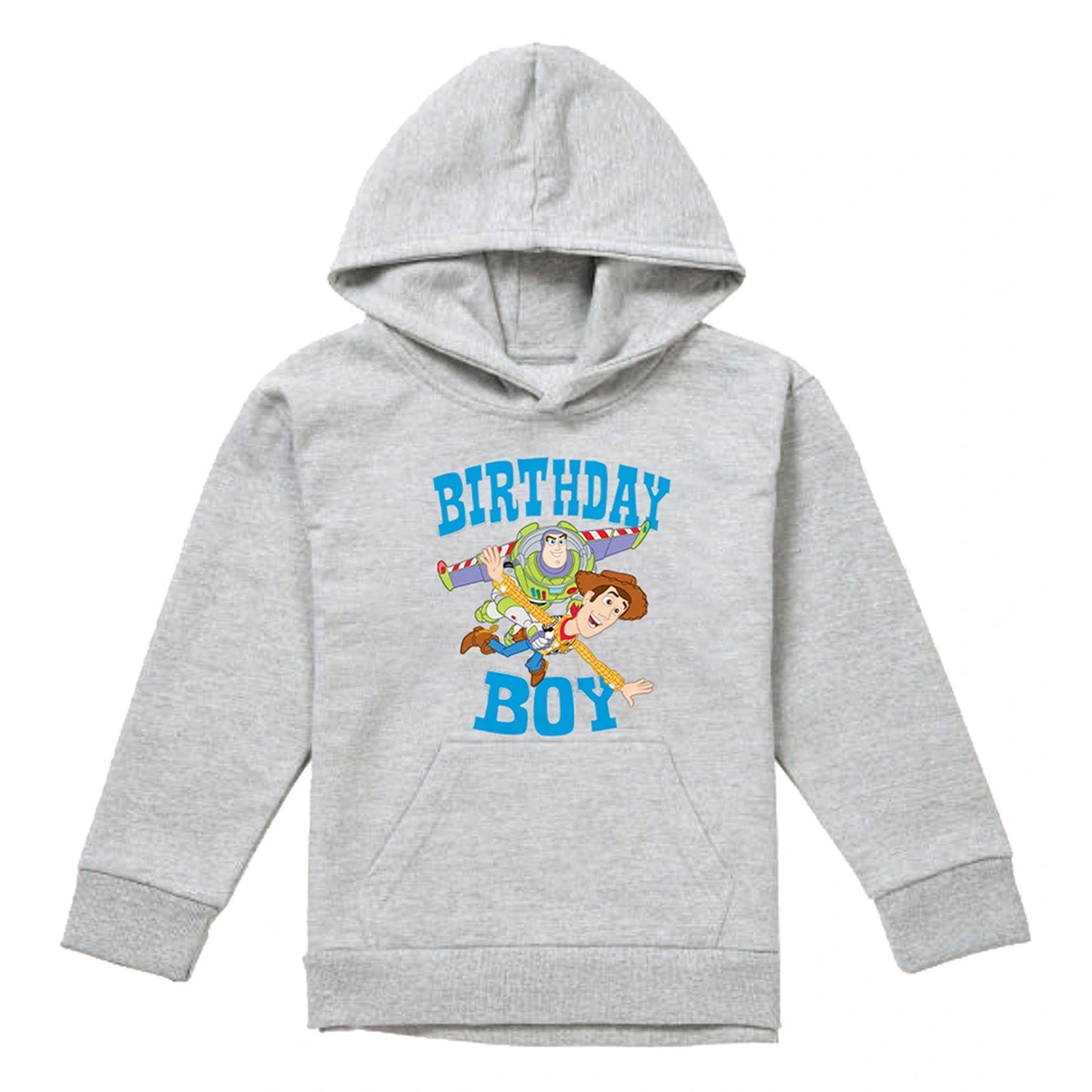Athletic Heather - Front - Toy Story Childrens-Kids Birthday Boy Woody & Buzz Lightyear Heather Hoodie