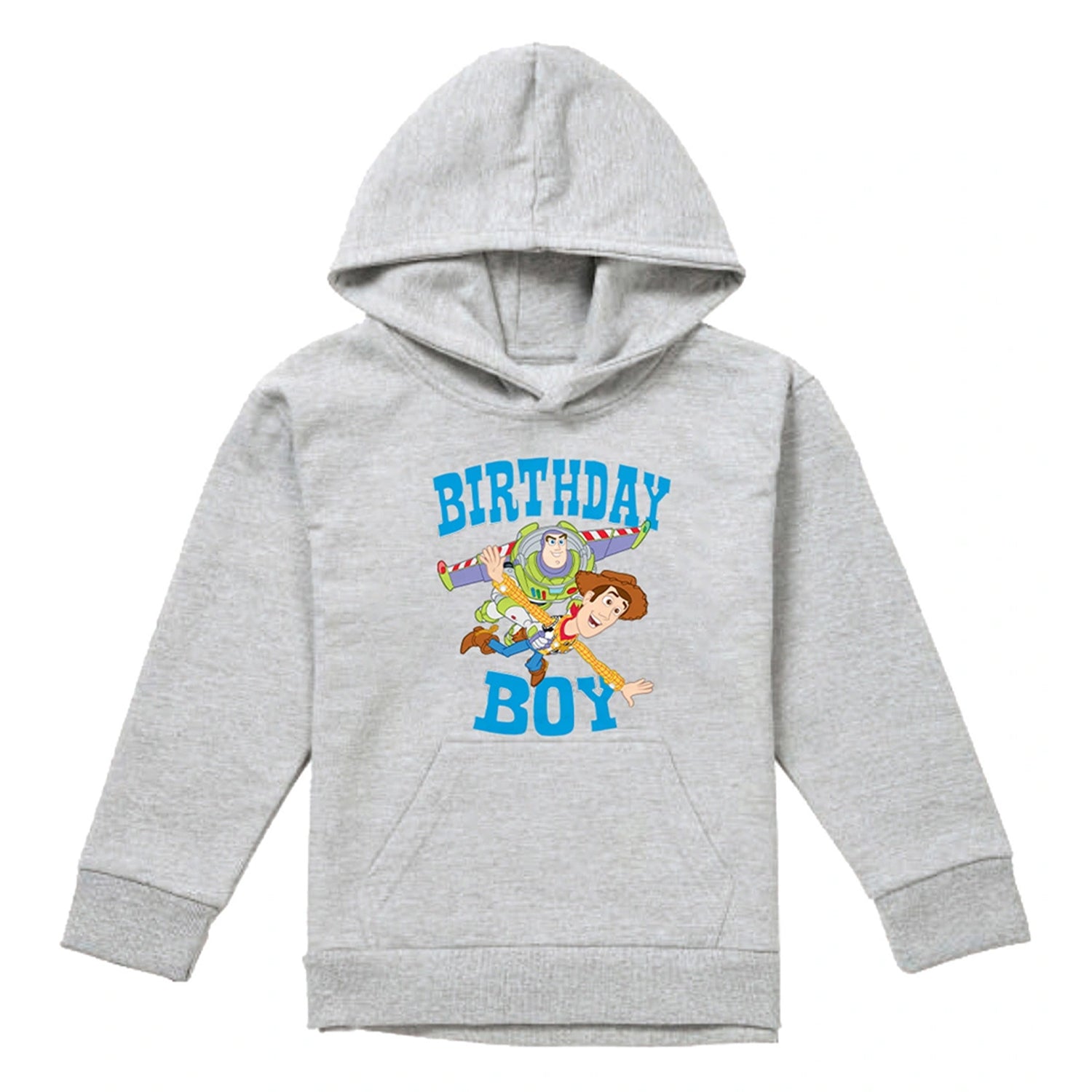 Athletic Heather - Front - Toy Story Childrens-Kids Birthday Boy Woody & Buzz Lightyear Heather Hoodie