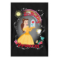 Black - Side - Beauty And The Beast Childrens-Kids Birthday Princess Belle Chip Hoodie