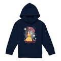 Navy - Front - Beauty And The Beast Childrens-Kids Birthday Princess Belle Chip Hoodie