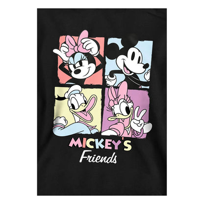 Black - Side - Mickey Mouse & Friends Childrens-Kids Squares Hoodie