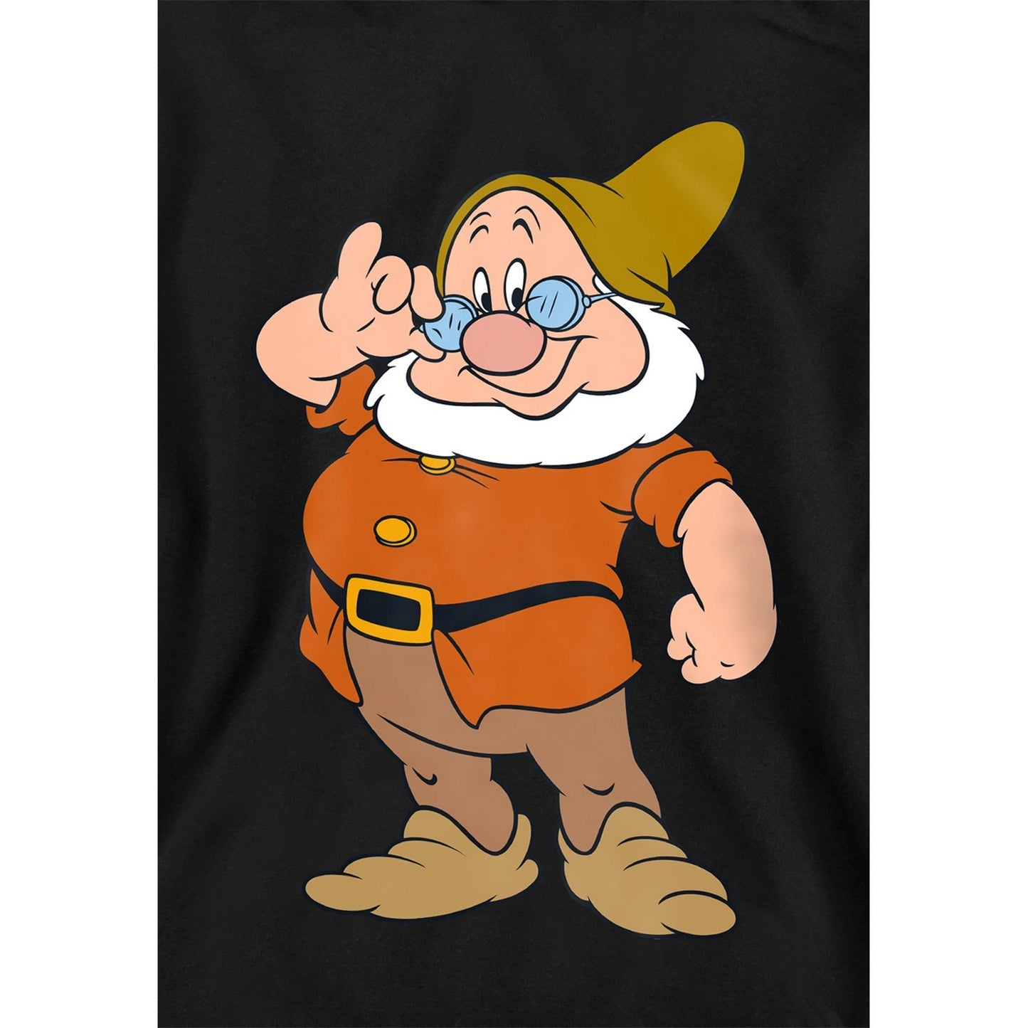 Black - Side - Snow White And The Seven Dwarfs Childrens-Kids The Leader Doc Hoodie