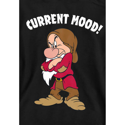 Black - Side - Snow White And The Seven Dwarfs Childrens-Kids Current Mood Grumpy Hoodie
