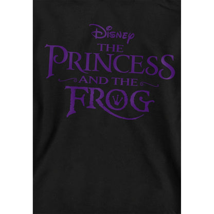 Black - Side - The Princess and the Frog Childrens-Kids Logo Hoodie