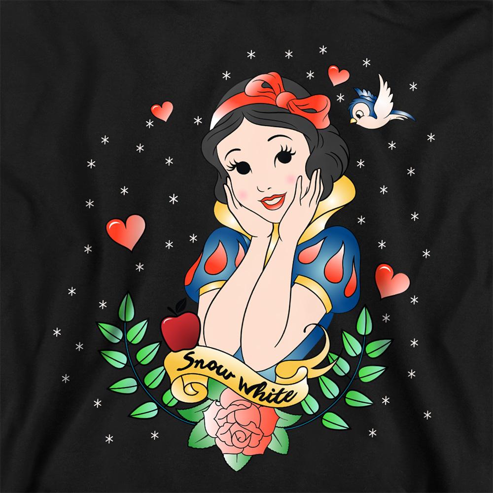 Black - Side - Snow White Childrens-Kids Fairest Of Them All Hoodie