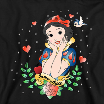 Black - Side - Snow White Childrens-Kids Fairest Of Them All Hoodie