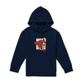 Navy - Front - Bambi Childrens-Kids Face Hoodie