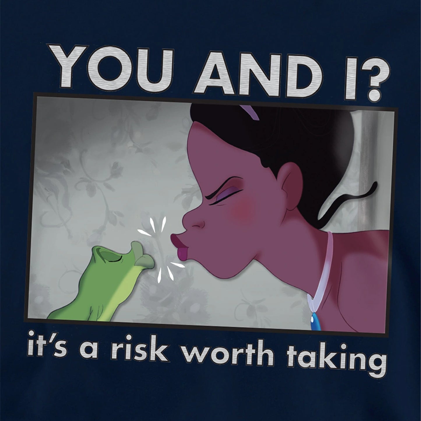 Navy - Side - The Princess and the Frog Childrens-Kids A Risk Worth Taking Tiana Hoodie