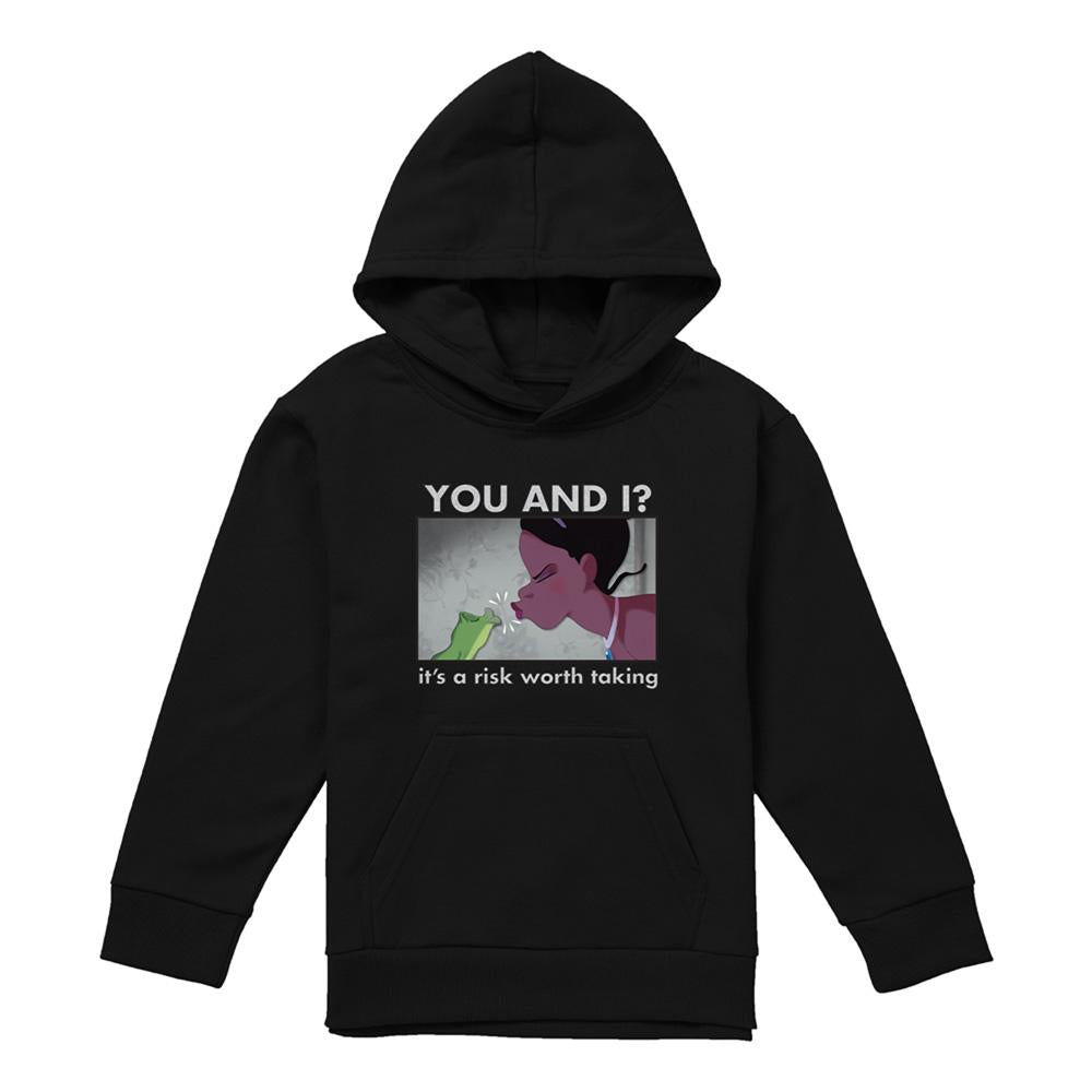 Black - Front - The Princess and the Frog Childrens-Kids A Risk Worth Taking Tiana Hoodie