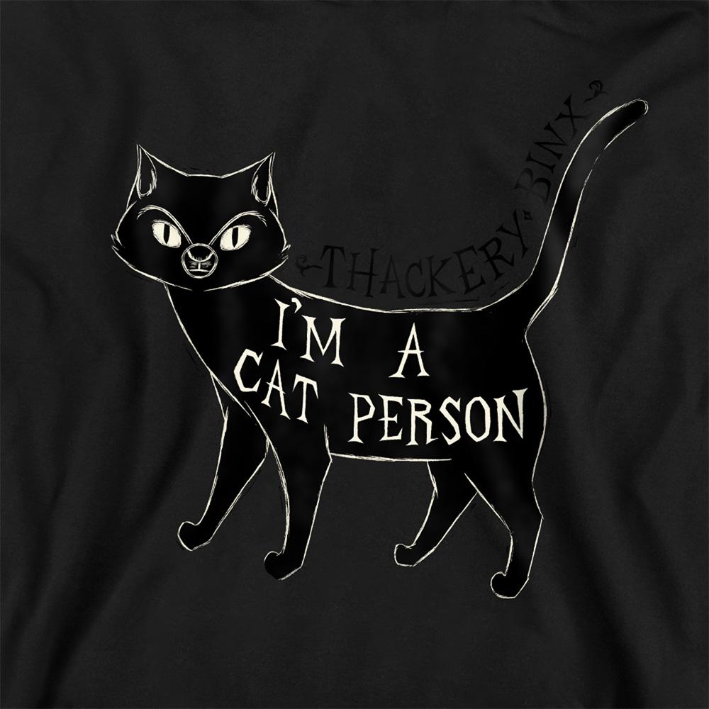 Black - Side - Hocus Pocus Childrens-Kids I´m A Cat Person Thackery Binx Hoodie