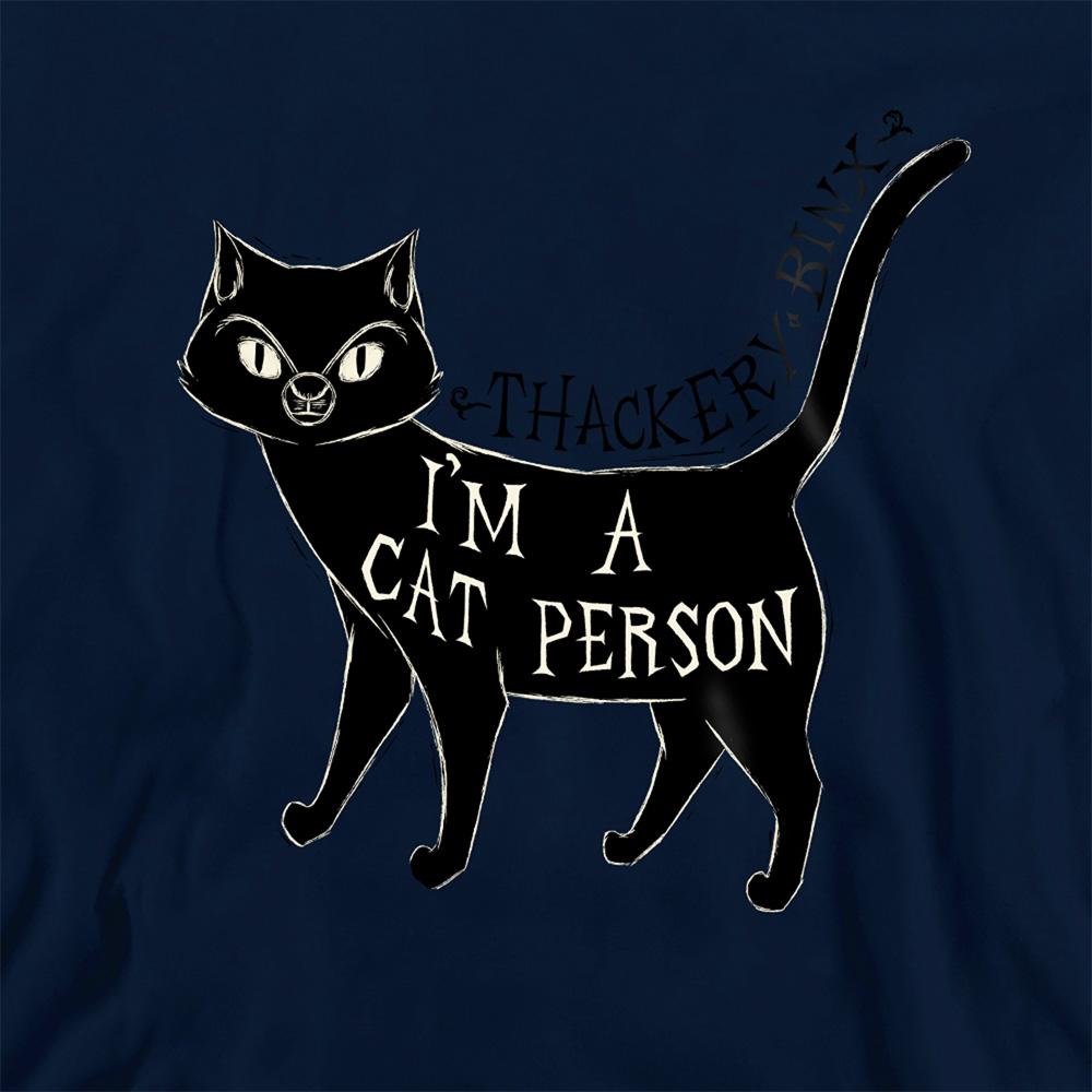 Navy - Side - Hocus Pocus Childrens-Kids I´m A Cat Person Thackery Binx Hoodie
