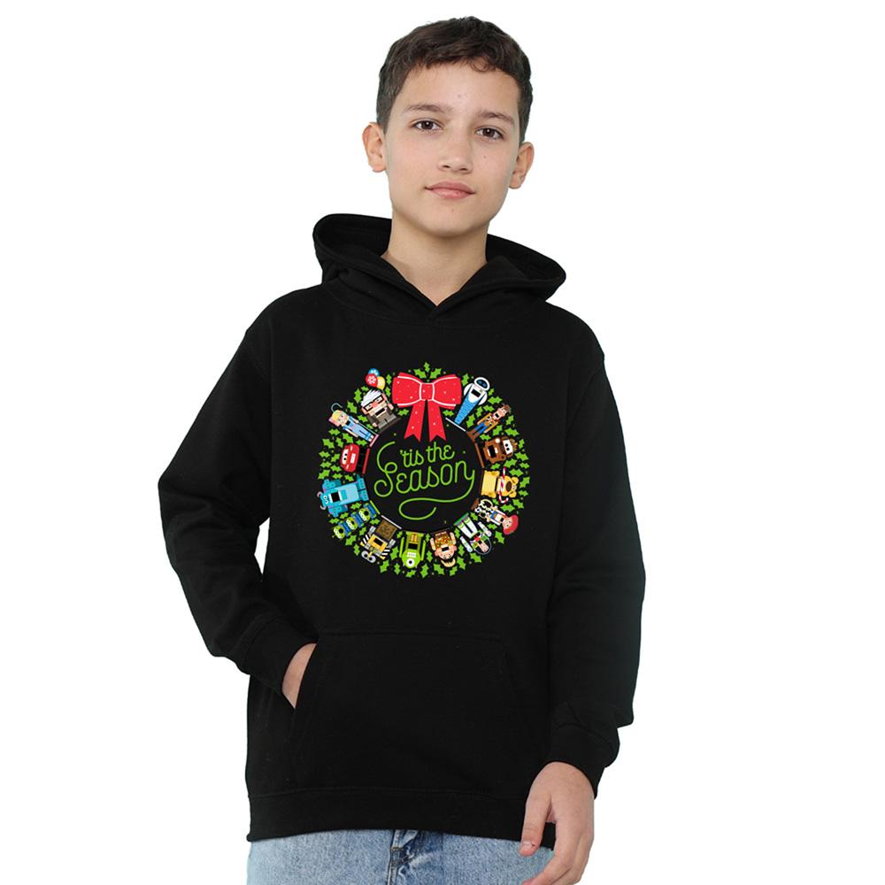 Athletic Heather - Lifestyle - Cars Childrens-Kids Wreath Heather Christmas Hoodie