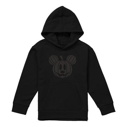 Black - Front - Disney Childrens-Kids Mickey Mouse Pumpkin Head Hoodie