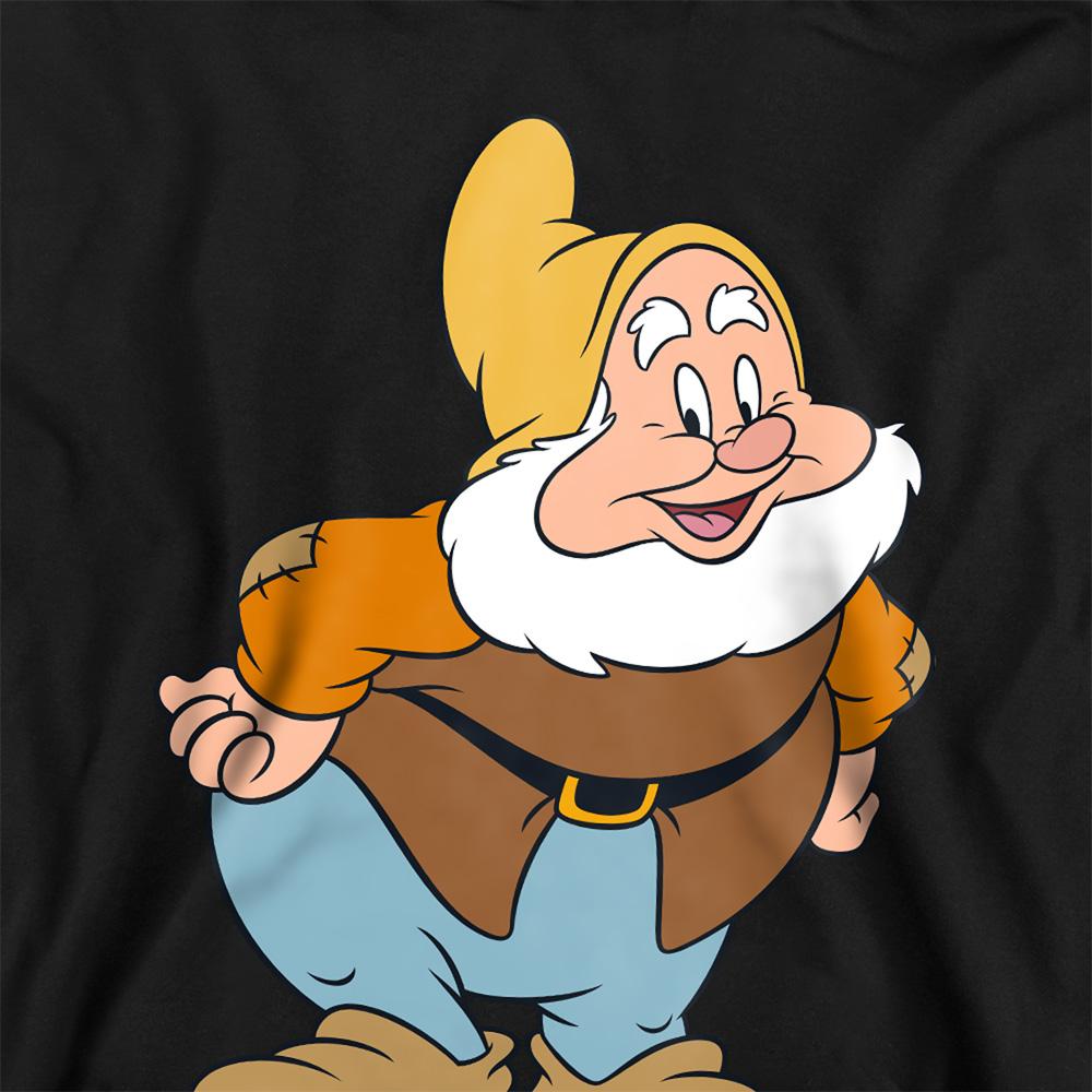 Black - Side - Snow White And The Seven Dwarfs Childrens-Kids Happy Hoodie