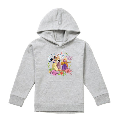 Athletic Heather - Front - Disney Princess Childrens-Kids Snow White Pocahontas Sleeping Beauty Heather Hoodie