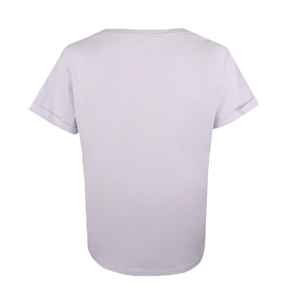 Lavender - Back - Mickey Mouse & Friends Womens-Ladies Together Roll Sleeve T-Shirt