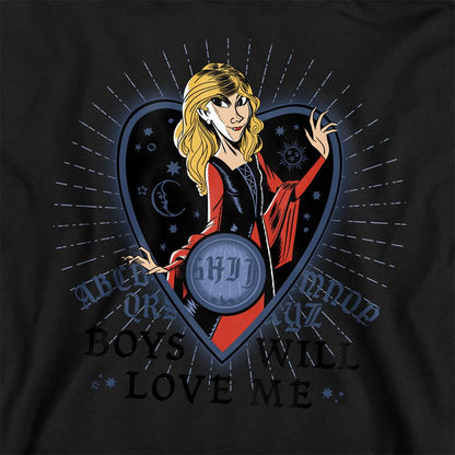 Black - Side - Hocus Pocus Childrens-Kids Boys Will Love Me Sarah Sanderson Hoodie