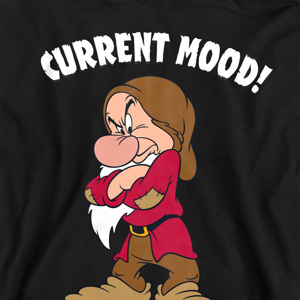 Athletic Heather - Side - Snow White And The Seven Dwarfs Childrens-Kids Current Mood Grumpy Heather Hoodie