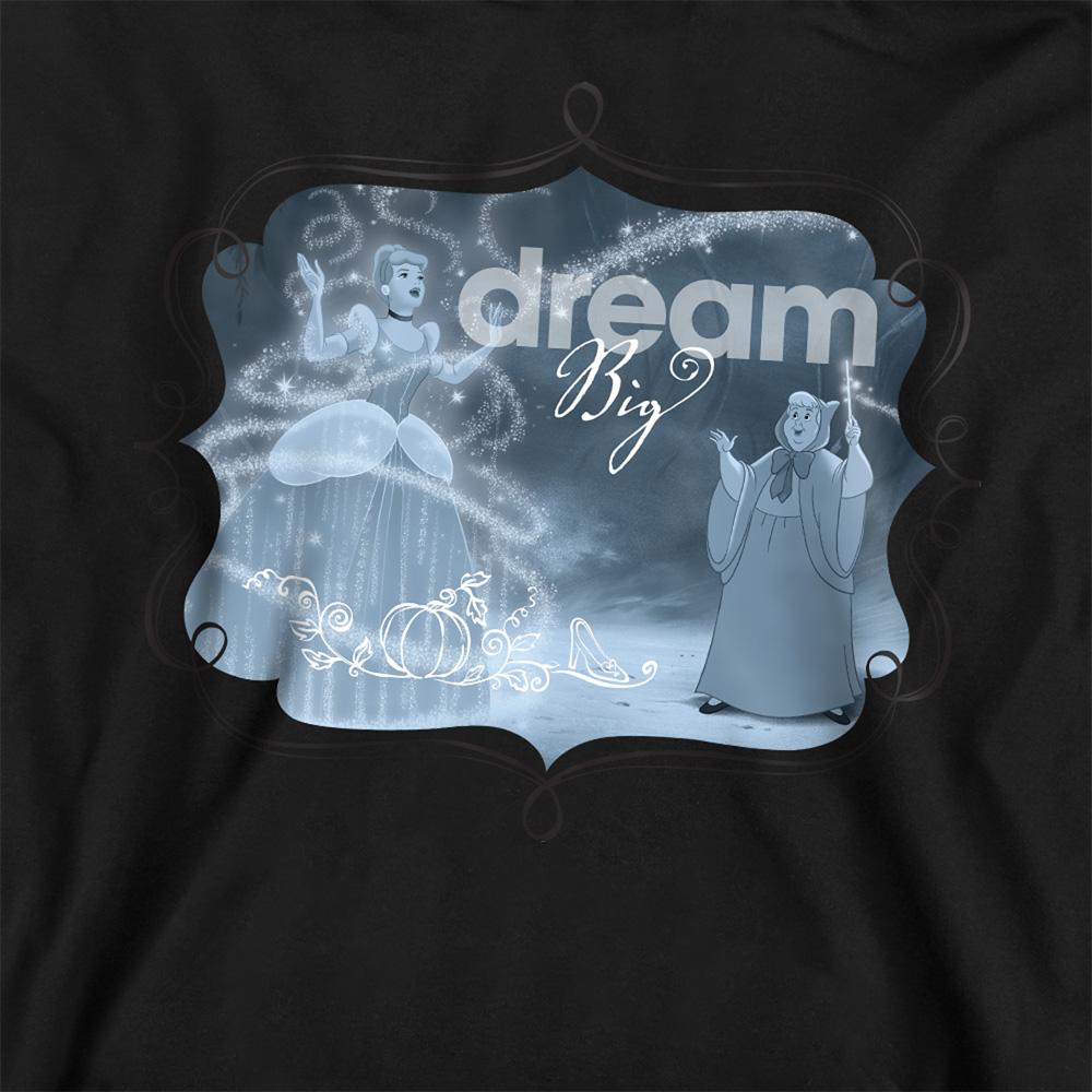 Black - Side - Cinderella Childrens-Kids Dream Big Fairy Godmother Hoodie