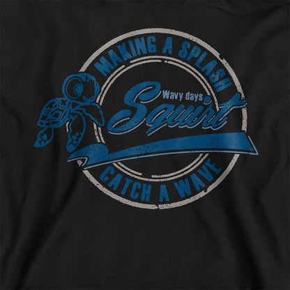 Black - Side - Finding Nemo Childrens-Kids Catch A Wave Squirt Hoodie