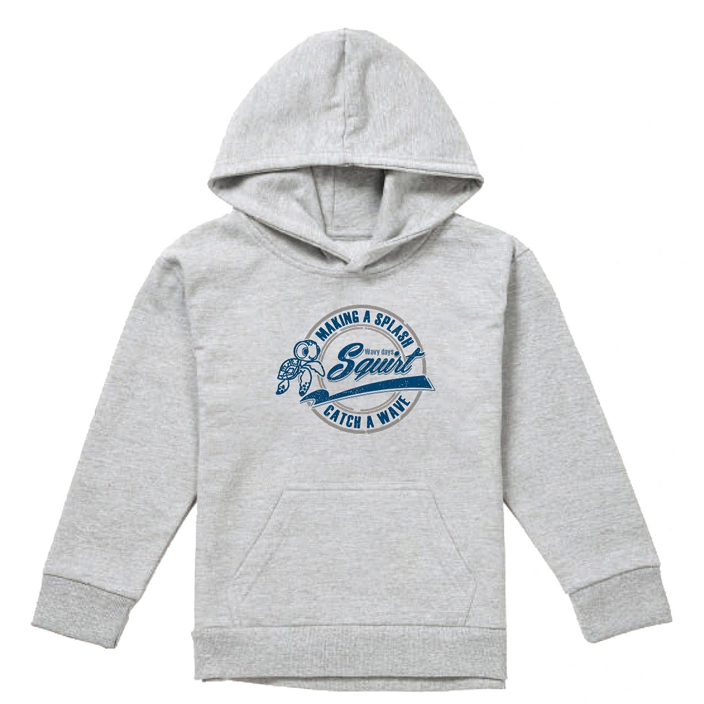 Athletic Heather - Front - Finding Nemo Childrens-Kids Catch A Wave Squirt Hoodie