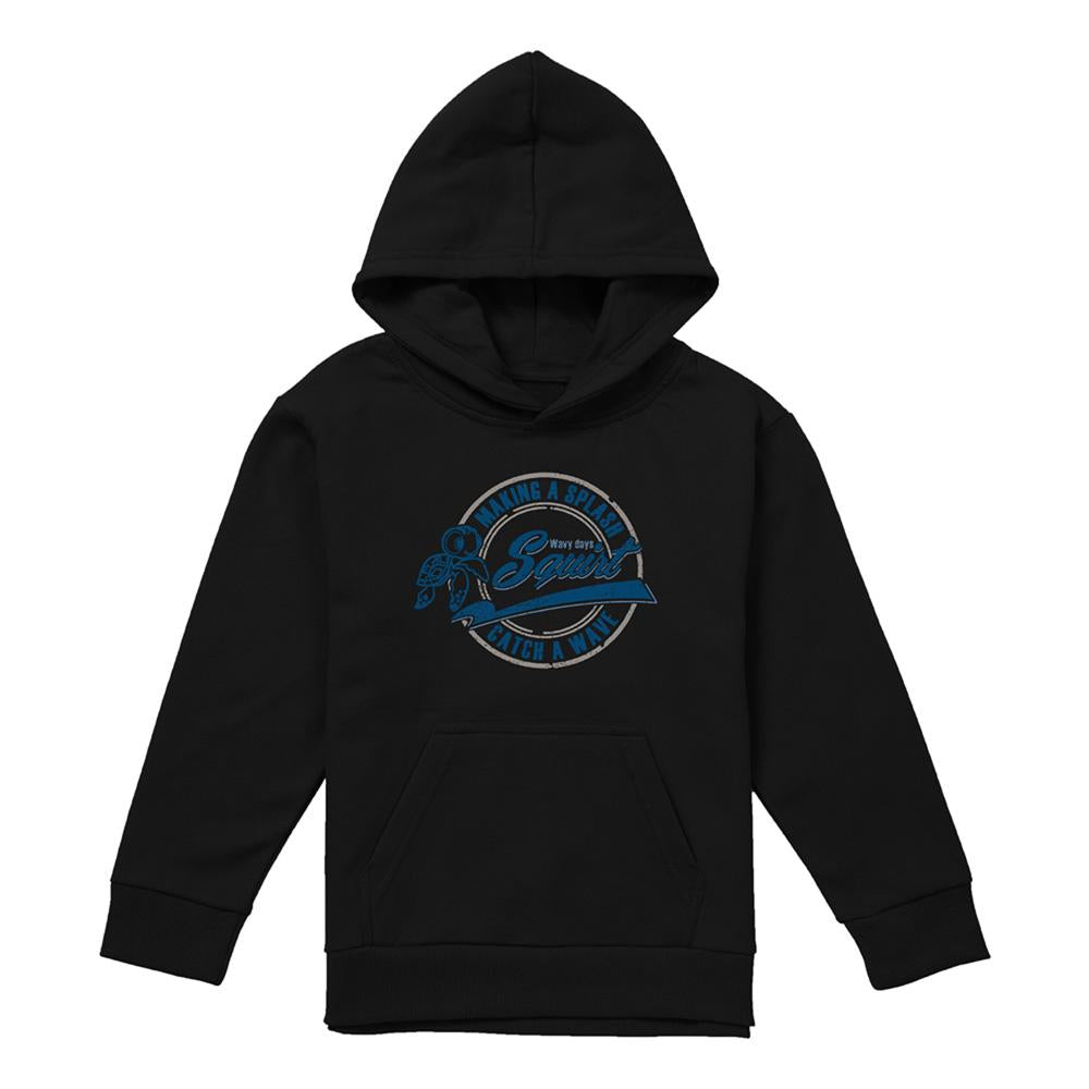 Black - Front - Finding Nemo Childrens-Kids Catch A Wave Squirt Hoodie