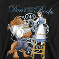 Black - Side - Beauty And The Beast Childrens-Kids Don´t Mind the Books Hoodie