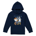 Navy - Front - Beauty And The Beast Childrens-Kids Don´t Mind the Books Hoodie