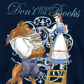 Navy - Side - Beauty And The Beast Childrens-Kids Don´t Mind the Books Hoodie