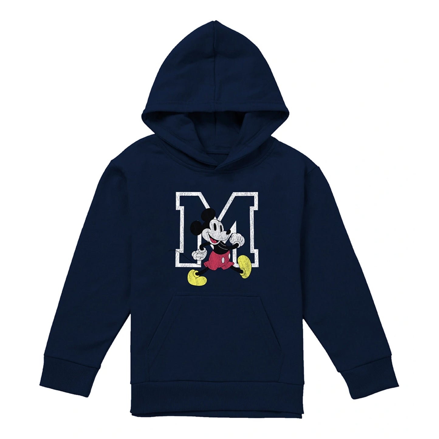Navy - Front - Disney Childrens-Kids Classic Mickey Mouse Walking Hoodie