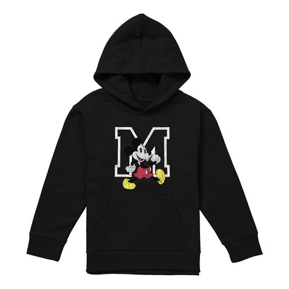 Black - Front - Disney Childrens-Kids Classic Mickey Mouse Walking Hoodie
